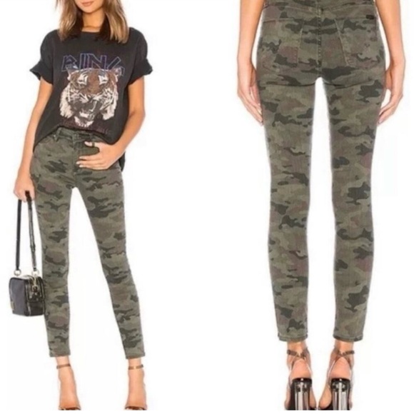 Hudson jeans size 27 Barbara Super Skinny Camouflage Midrise Ankle Jeans 💚‎ - Picture 1 of 7